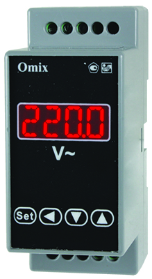 Вольтметр однофазный на DIN-рейку Omix D2-V-1-0.5